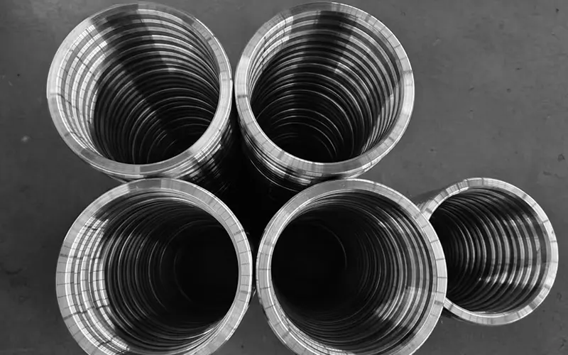 ¿Cuáles son los rangos de aplicación de los anillos de la junta octogonal de la brida?